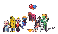 The colorful cast of Parodee characters